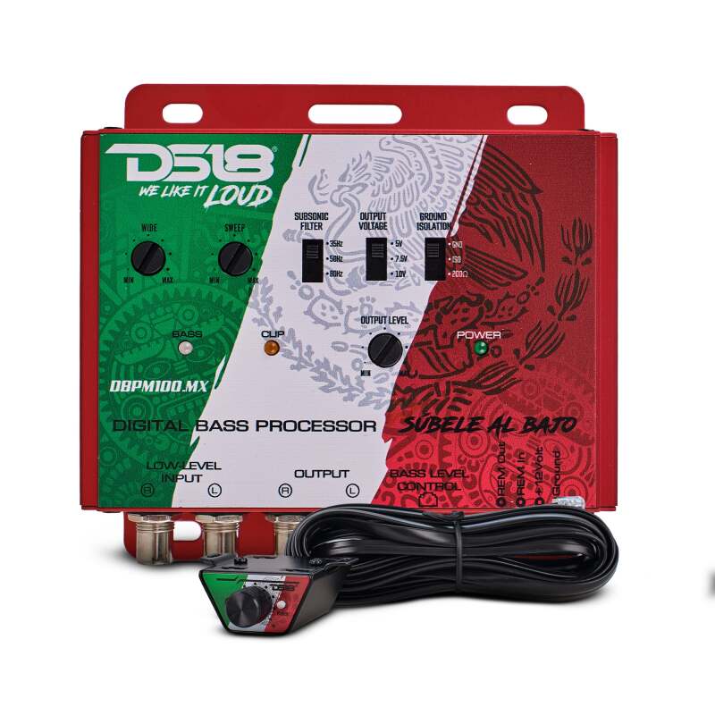 DS18 DBPM100.MX 2-Channel Low Level Input and Output Digital Bass Processor for Vehicles