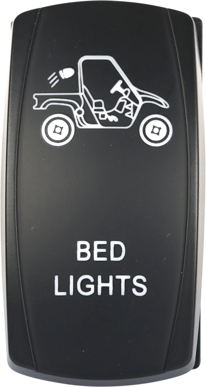 OPEN TRAIL Bed Lighting LED Switch Pro Backlit - Weather Sealed for Jeep Wrangler, Toyota Tacoma, Ford F-150
