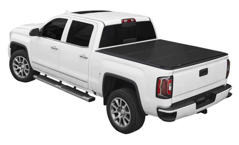 Access LOMAX Tri-Fold Hard Tonneau Cover for 2019+ Chevy Silverado 1500 & GMC Sierra 1500 with 5'8" Bed