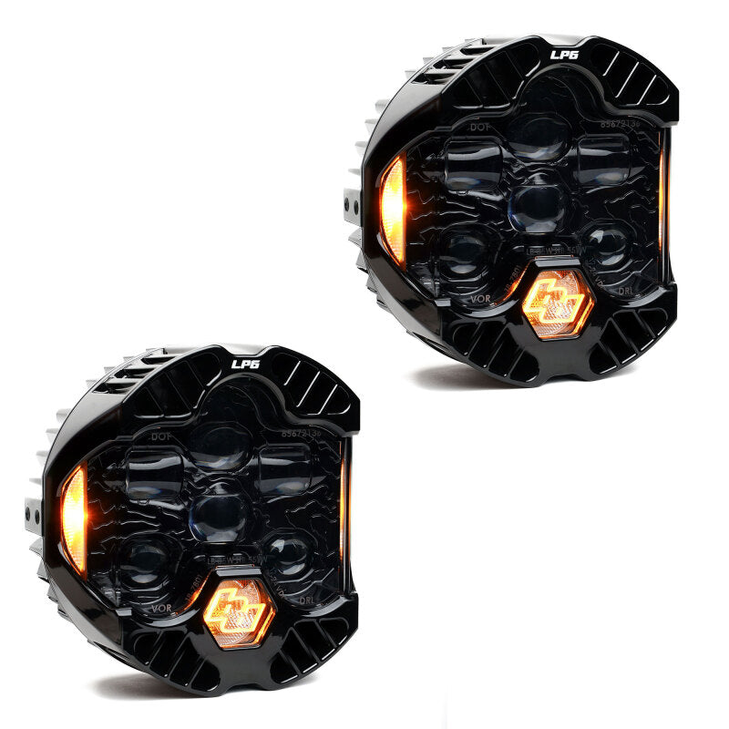 Baja Designs DOT LP6 LED Auxiliary Light Pod Pair with Amber DRL - Part 187802