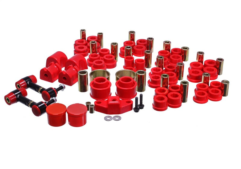 Energy Suspension Hyper-Flex Master Bushing Set for 2013-2015 Scion FR-S and Subaru BRZ - Red Polyurethane Components
