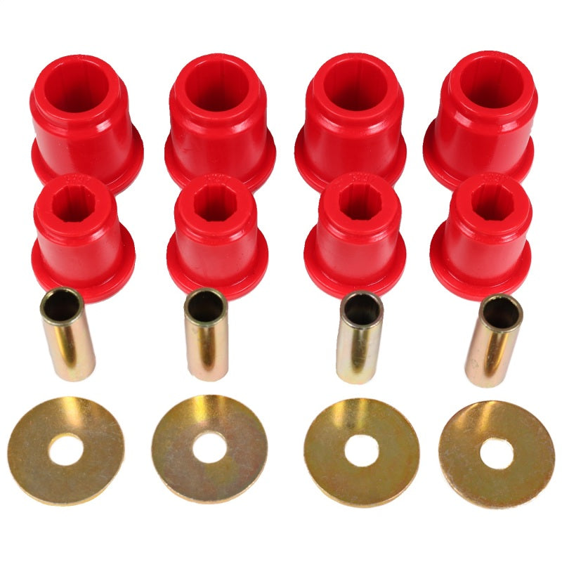 Energy Suspension 8.3132R Front Control Arm Bushing Set for Toyota 4Runner 1999-2002, Red Polyurethane