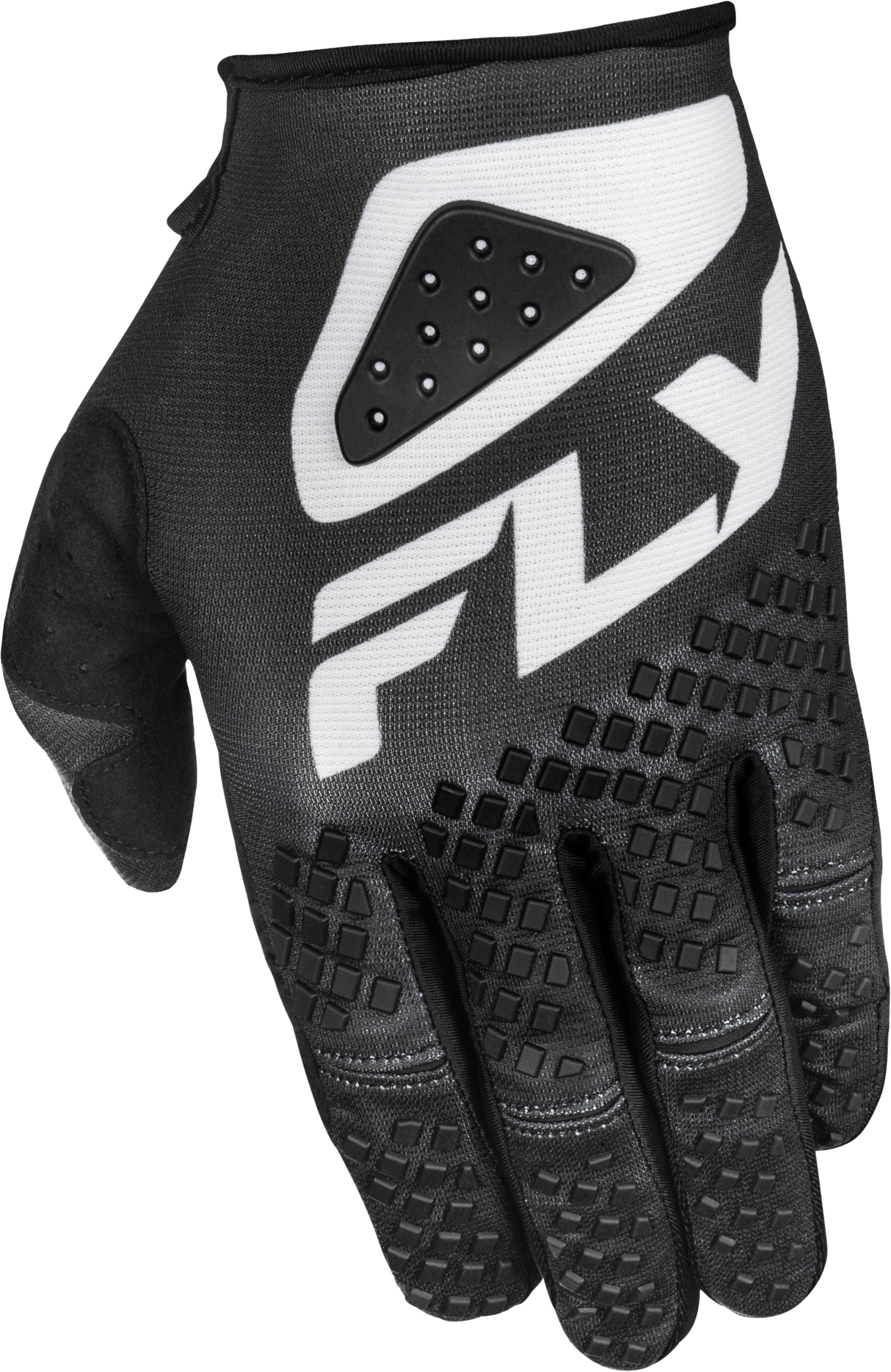 Fly Racing Kinetic Sym Gloves Black/White XS - Lightweight Race Gloves for Motorcycle and ATV