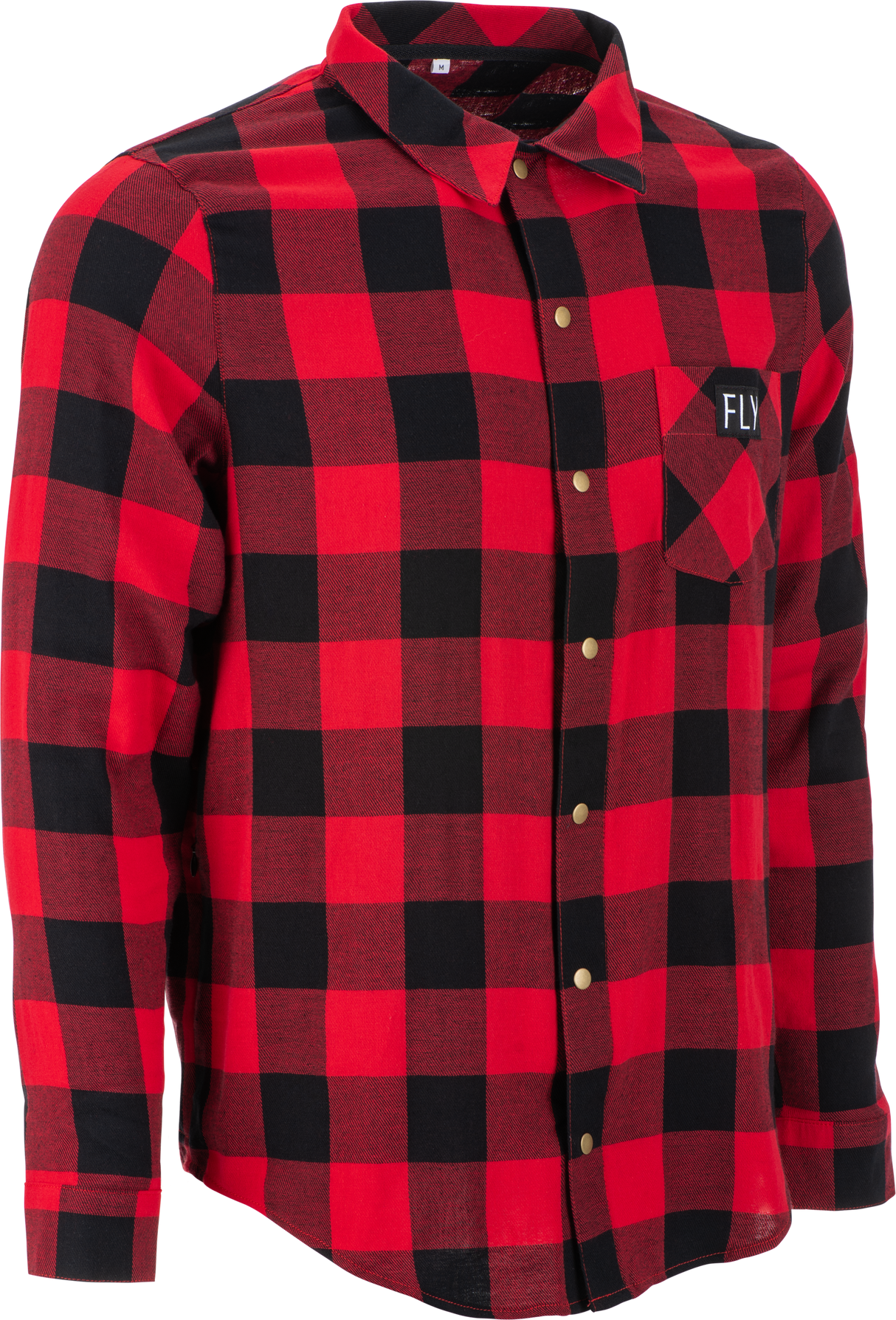 Fly Racing Tek Flannel Red/Black Sm - Performance Flannel Shirt with Ventilation and Secure Closures