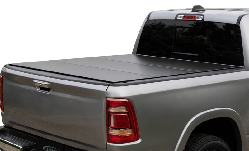 Access LOMAX Tri-Fold Hard Tonneau Cover for 2009-2018 Ram 1500 & 2019-On Classic 5' 7" Bed - Black