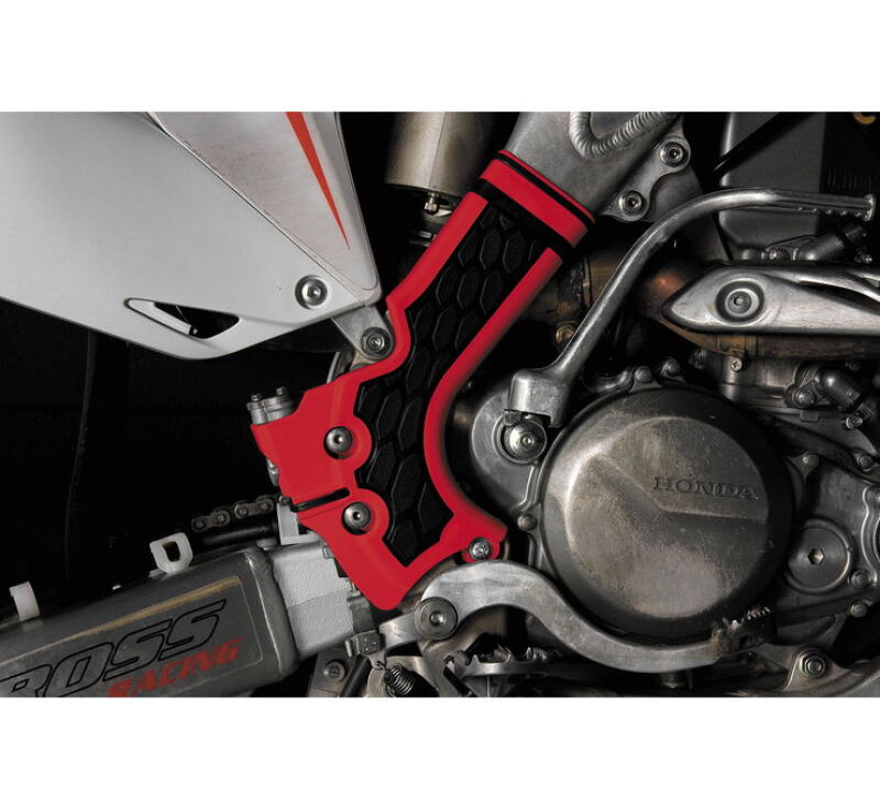 Acerbis 13-17 Honda CRF250R / CRF450R Frame Guard X Grip - Red/Black for Powersports