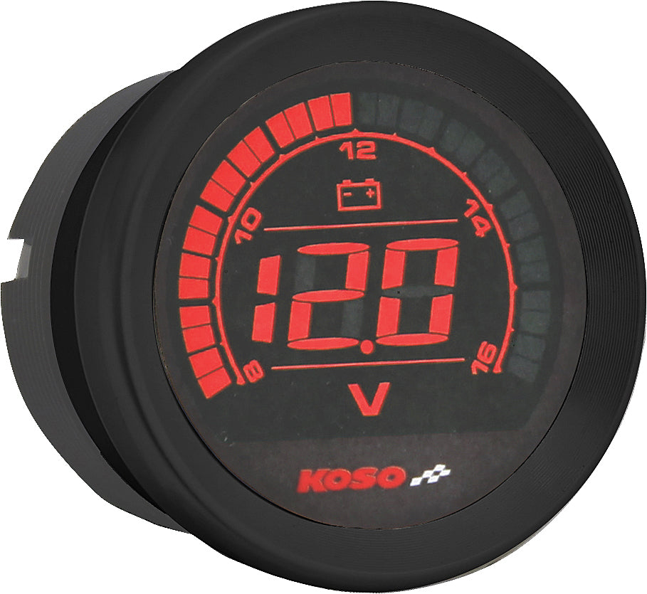 KOSO HD 02 Series Gauge Kit with Black Bezel for Harley-Davidson FLHTC and FLHTCU Models