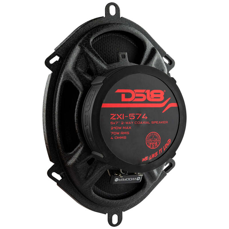 DS18 ZXI-574 5x7 Inch 70W RMS 2-Way Coaxial Car Speakers with Kevlar Cones for Jeep, Ford, Chevrolet, and more