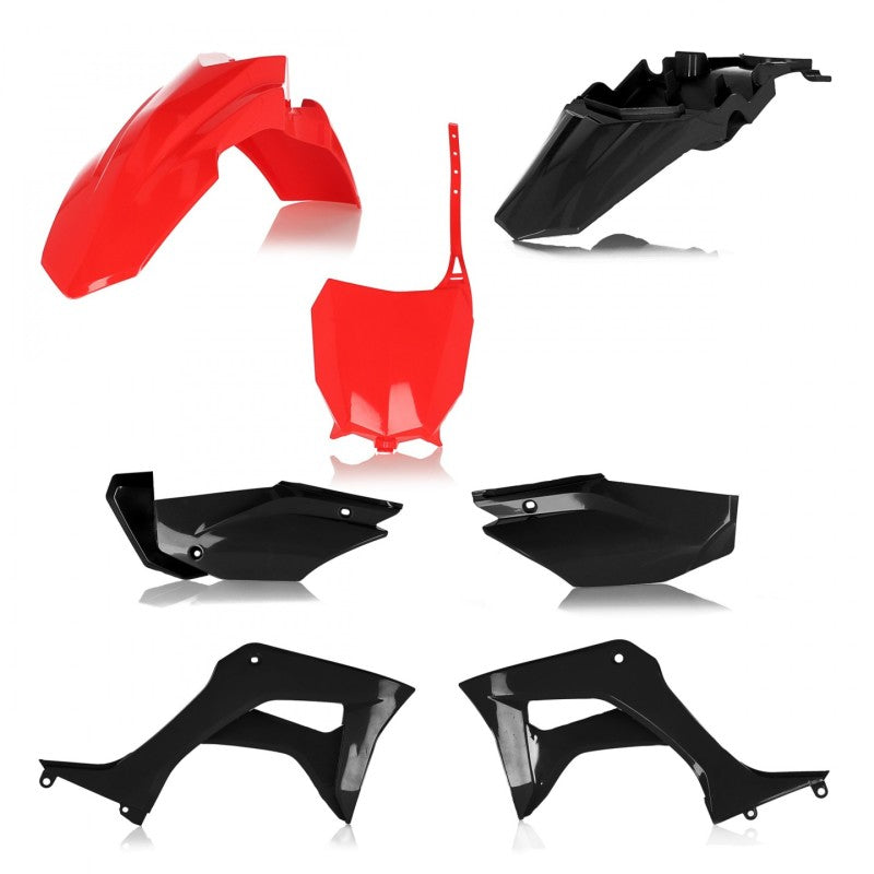 Acerbis Full Plastic Kit for Honda CRF110F (2019-2024) – Red/Black