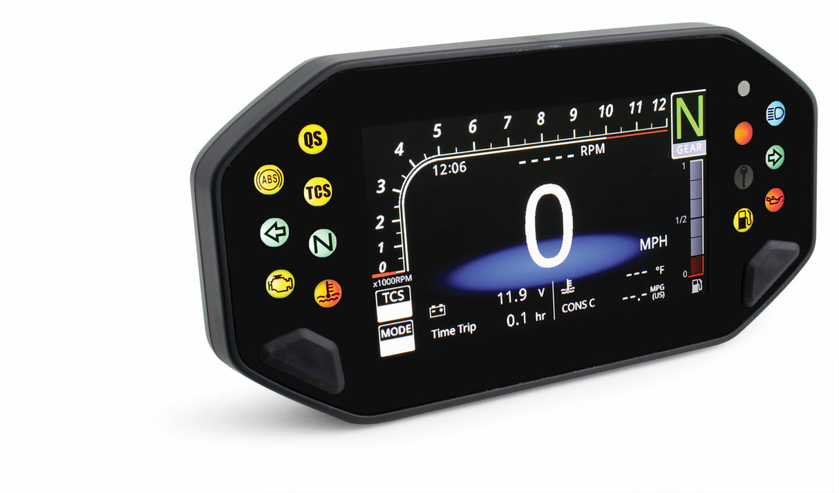 KOSO RX-4S TFT Digital Gauge for Yamaha MT-07, MT-09, XRS 700 & XRS 900 - Fits 2021-2022 Models