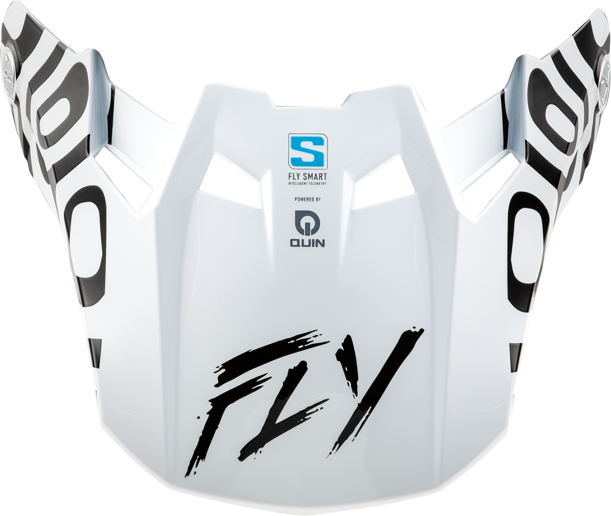 Fly Racing Formula S Carbon Abyss Visor White/Black XL/2X for Motorcycle Helmets