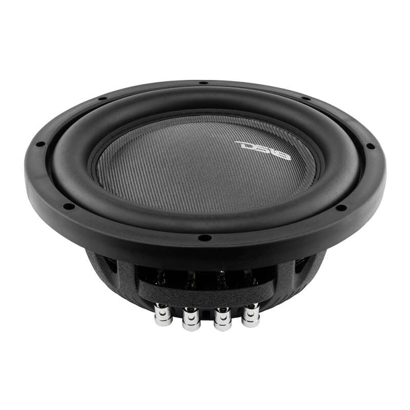 DS18 IXS Series 10-inch 600W RMS Shallow Mount Fiber Glass Subwoofer - Fits Most Car Trunks and Cargo Areas