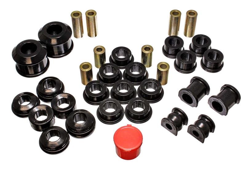 Energy Suspension Hyper-Flex Master Bushing Set for 2002-2005 Honda Civic Si — Black Polyurethane Performance Components