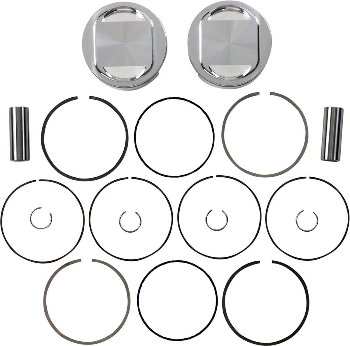 JE PISTONS Piston Kit - Bored to107" - 10.75:1 CR - 96"/103" Twin Cam 317212