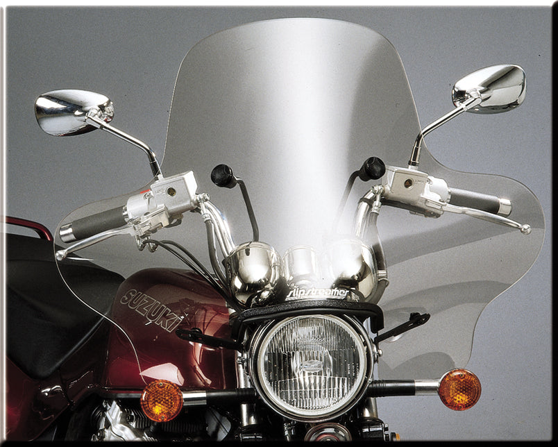 Slipstreamer S-03-C Clear Windshield for Motorcycles - 21.5" x 35" | Fits Round & Square Headlights