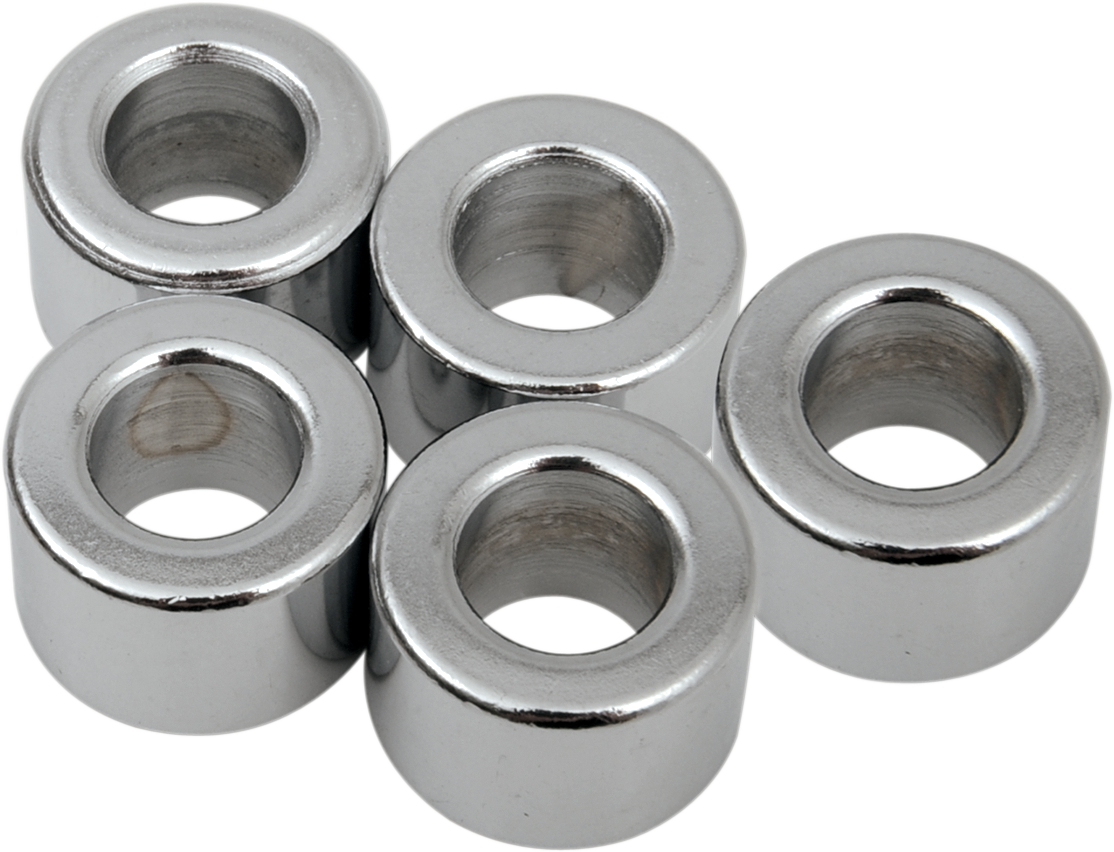 Drag Specialties MPB516 Chrome Spacer Pack for Harley-Davidson Motorcycles (3/8" x 3/4" x 1/2")