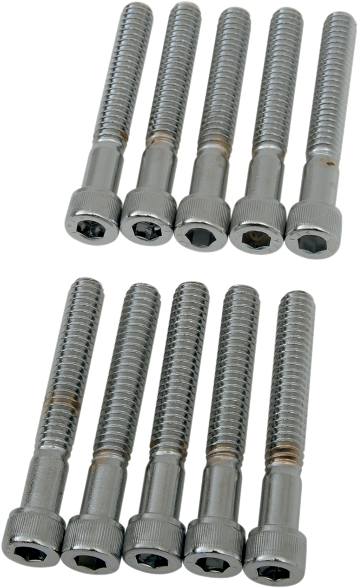 Drag Specialties MPB184 Coarse-Thread Socket-Head Bolts for Harley-Davidson Motorcycles, 1/4-20 x 1-3/4 inches
