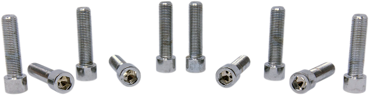 DRAG SPECIALTIES MPB253S Fine Thread Socket-Head Bolt Pack for Motorcycle Repairs, 3/8"-24 x 1-3/4", 10 Pack