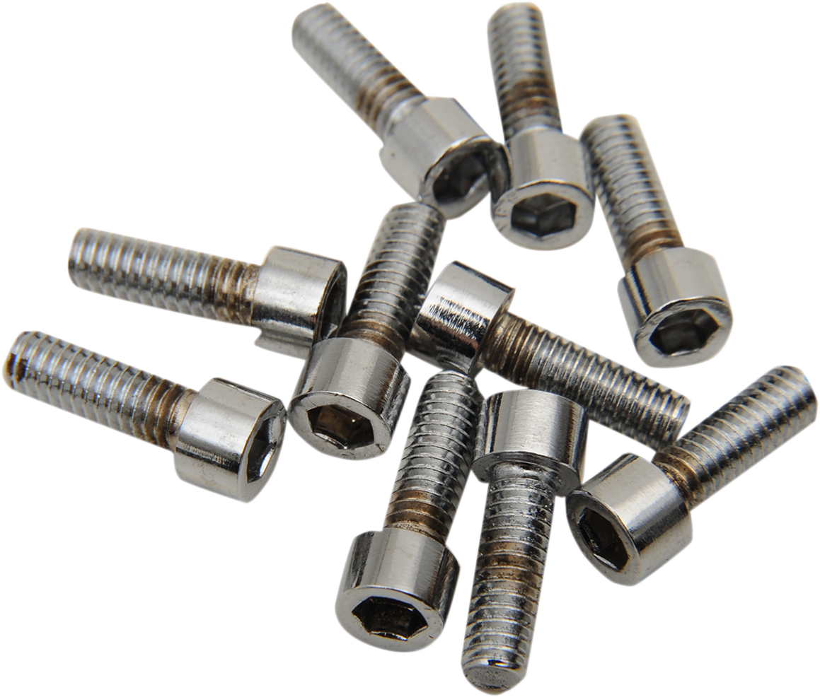 DRAG SPECIALTIES MPB190S Replacement Socket-Head Bolts for Harley-Davidson Motorcycles - 10 Pack