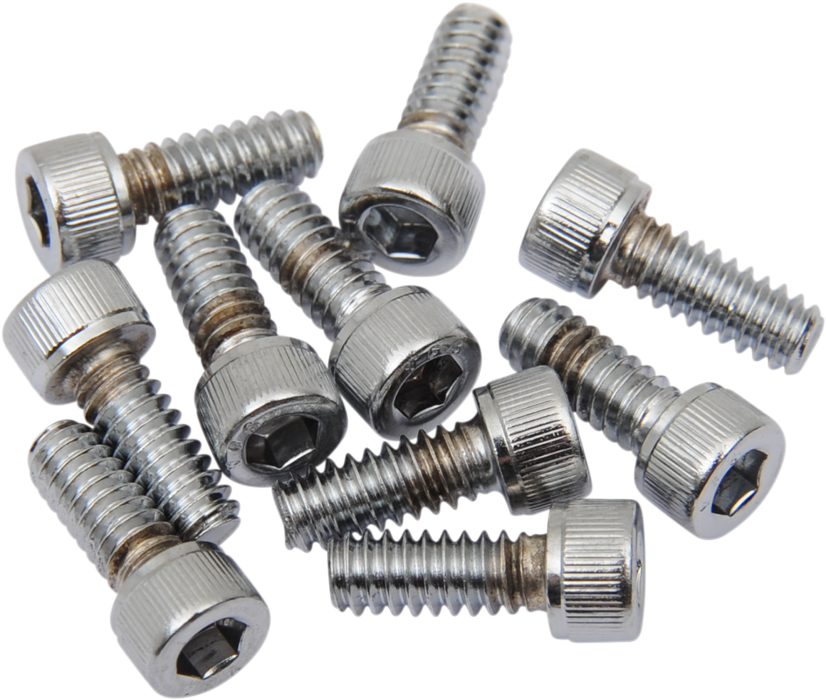 DRAG SPECIALTIES MPB191 Replacement Socket-Head Bolts for Harley-Davidson Motorcycles - 10 Pack