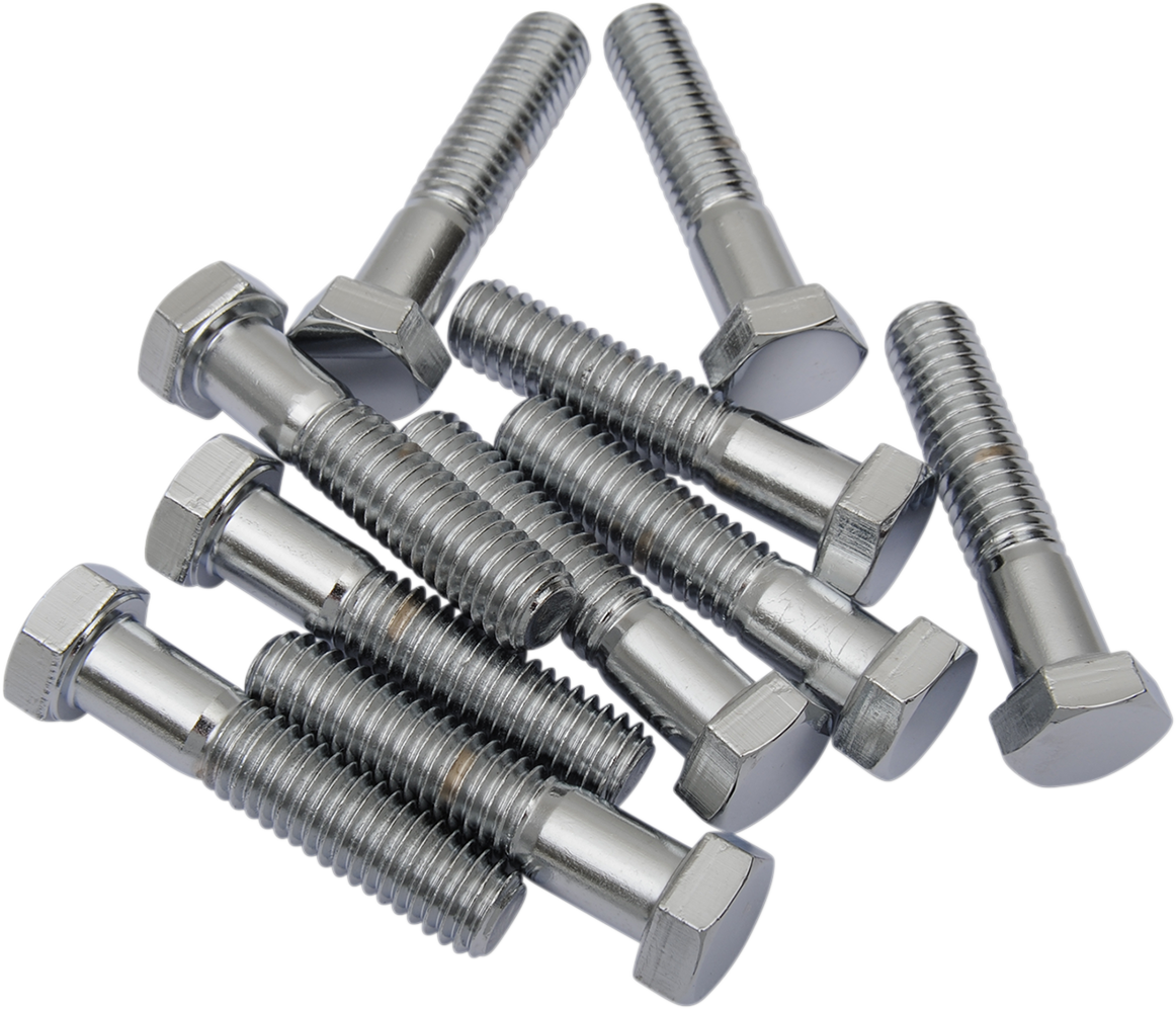 DRAG SPECIALTIES Hex-Head Bolts - Chrome - 3/8"-16 x 2" (MPB136) for Harley-Davidson Motorcycles