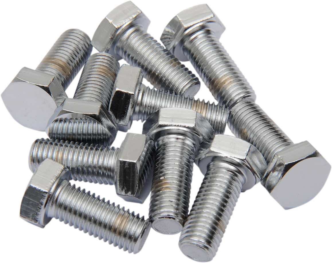 DRAG SPECIALTIES MPB148 Fine Thread Hex Head Bolts for Motorcycle Repairs, 5/16"-24 x 7/8" - 10 Pack - Made in USA