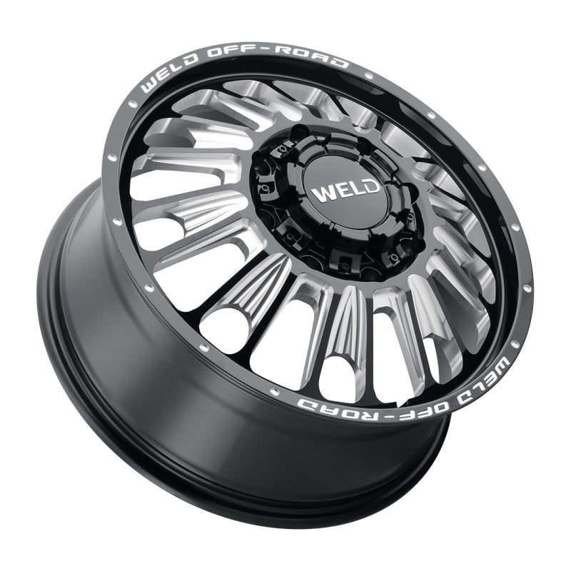 Weld Off-Road W121 20x8.25 Scorch Gloss Black Alloy Wheel for Front 8x200 Bolt Pattern