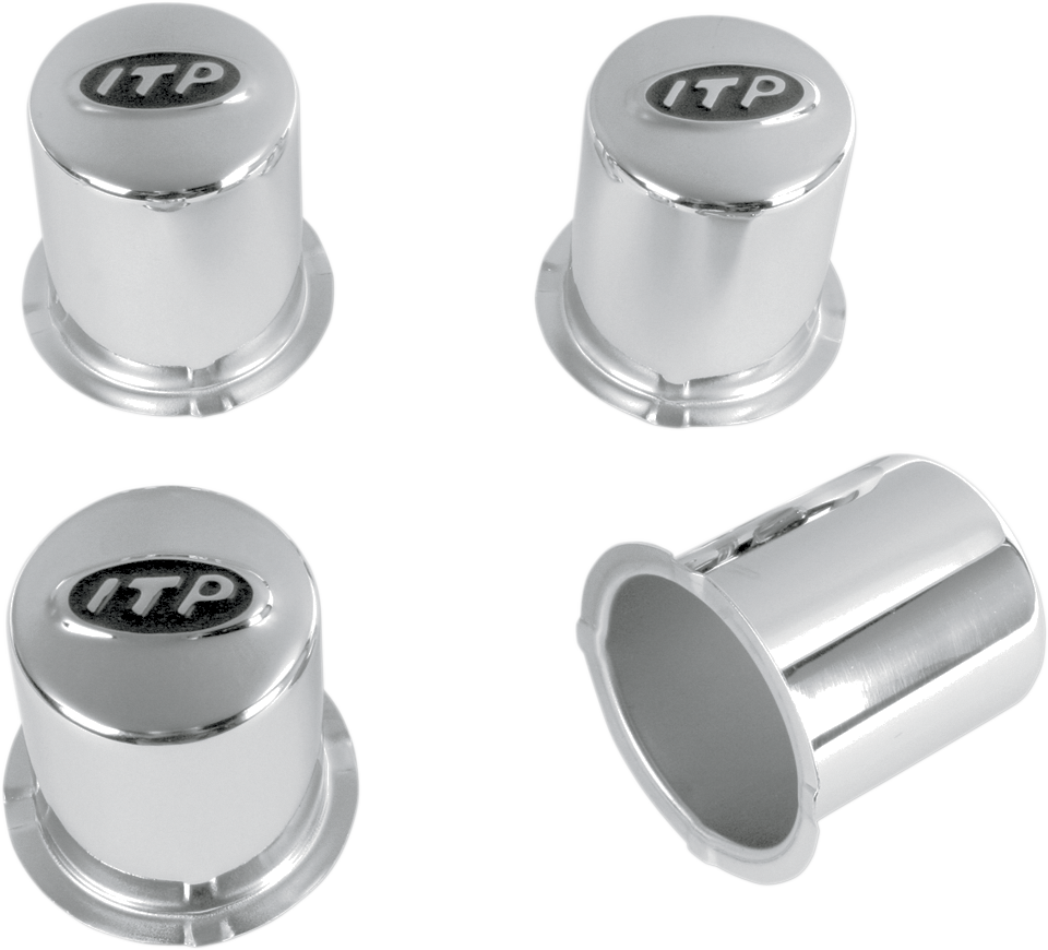 ITP Center Cap - Replacement/Wheel - C-Series Type 6 - 4/4 - Chrome - 4 Pack SM1300BX