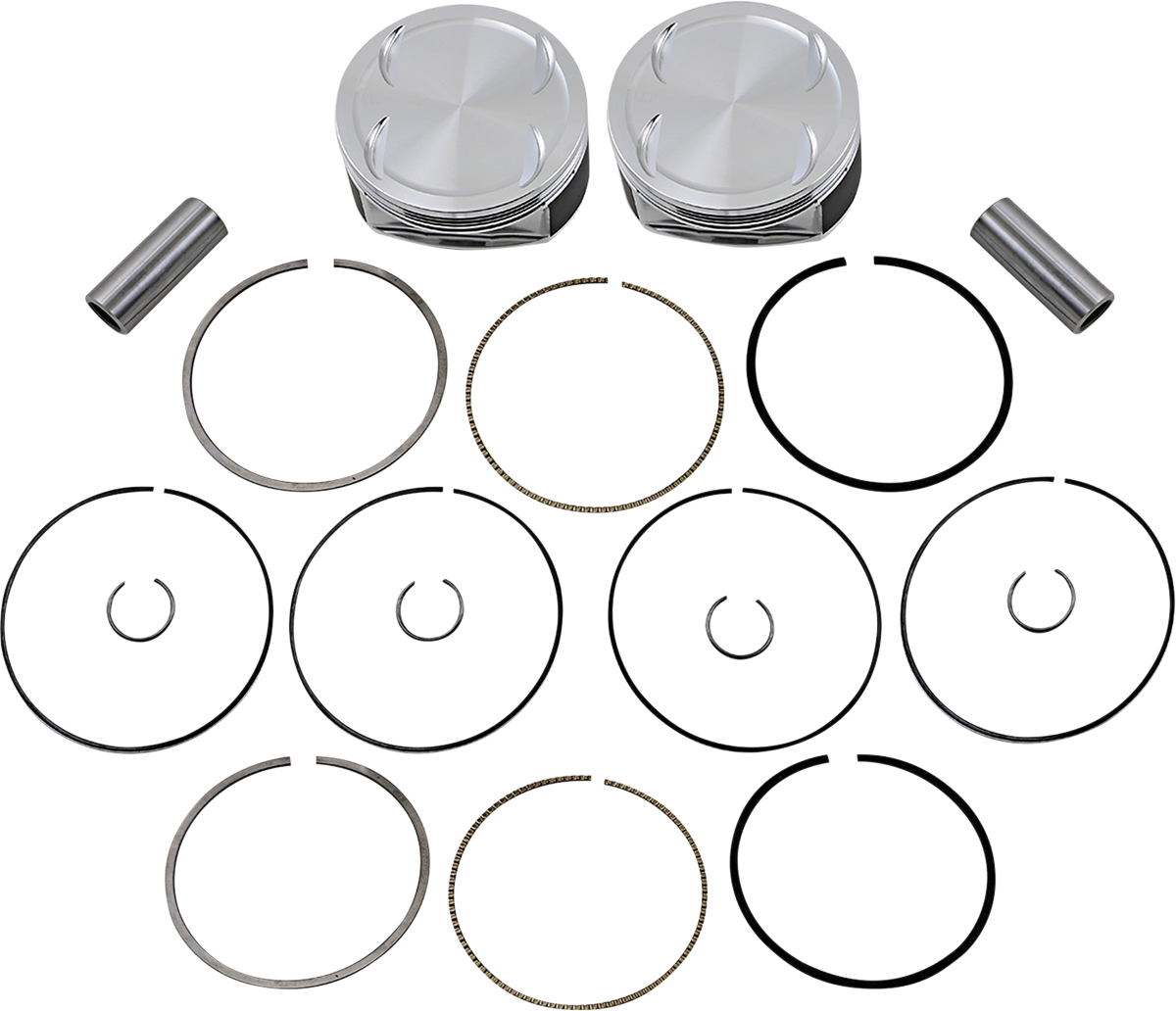 JE PISTONS Piston Kit - 4.25" Bore - +0.313" Oversize - 107" M8 370246