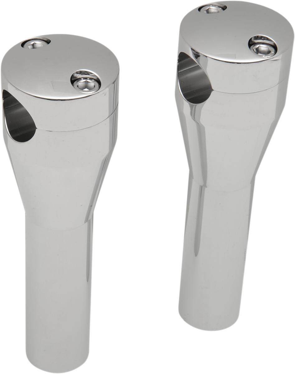DRAG SPECIALTIES Handlebar Riser Sockets with Bolt Top - 6 Inch for Harley Davidson Motorcycles - Part Number 57-6002A-SC