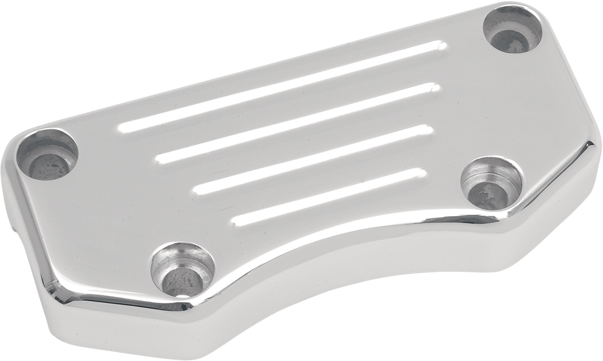 DRAG SPECIALTIES Buffalo Handlebar Clamp - Ball-Milled for 1-1/4" and 1" Handlebars with 3-1/2" On-Center Risers