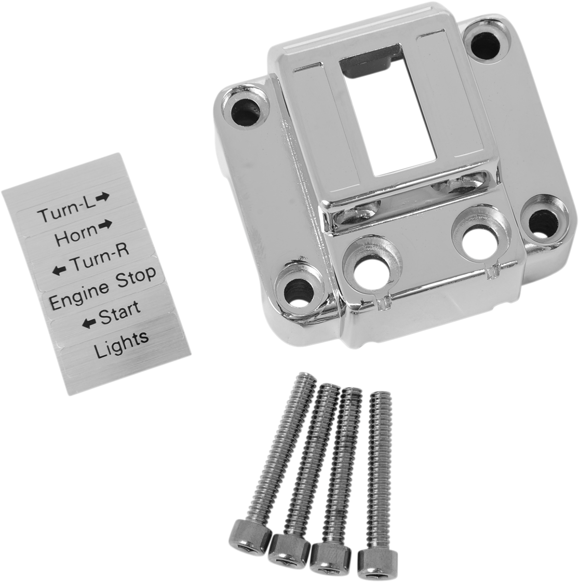 DRAG SPECIALTIES Handlebar Switch Housing for Harley Davidson '72-'81 — Chrome Die-Cast Aluminum Replacement Part