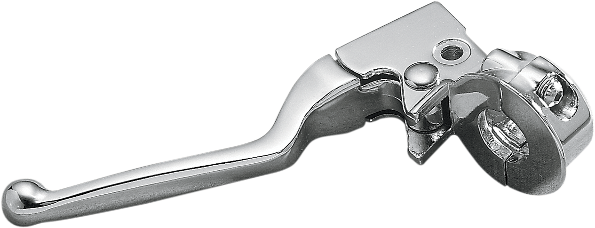 Drag Specialties Clutch Lever Assembly with Pivot Pin and Bushing - Chrome for Harley-Davidson Touring and Softail Models, Part 07-0507K