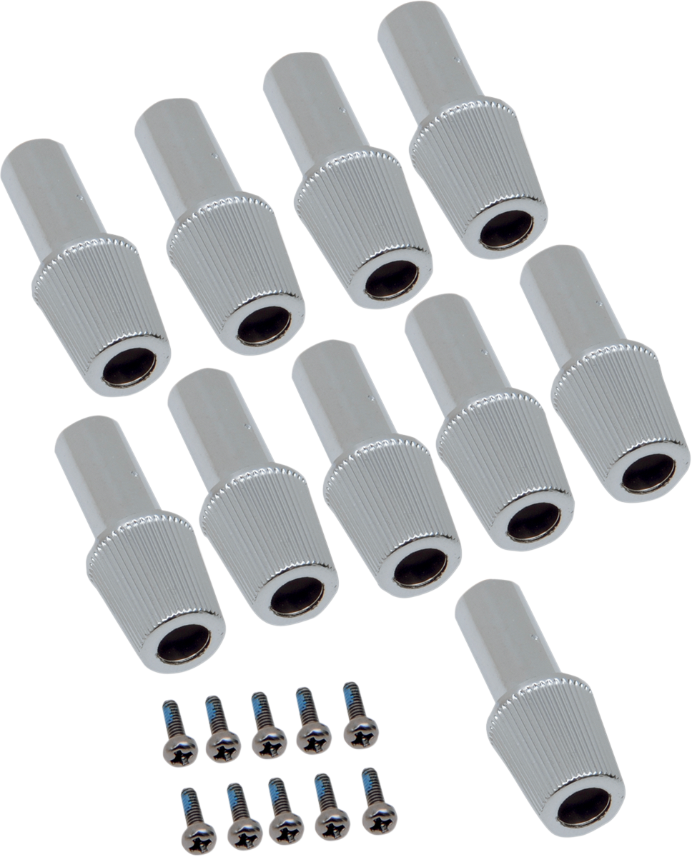 Drag Specialties Replacement Speedometer Reset Knobs - 10 Pack Part 74239, Fits Harley-Davidson Motorcycles