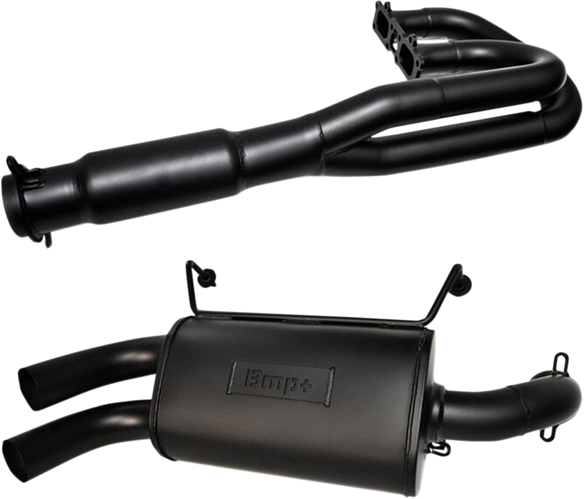 BIKEMAN PERFORMANCE Double Barrel Exhaust System - Ceramic Black 08-308-CB