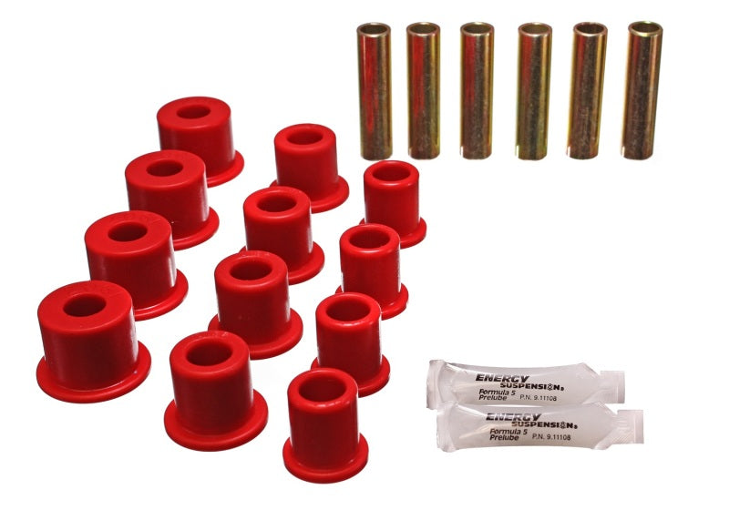 Energy Suspension Rear Spring Bushings - Red for Ford Bronco II and Ranger (Part #4.2134R)