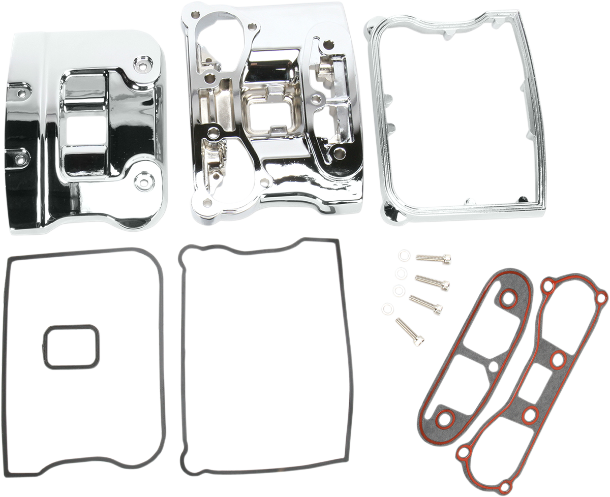 DRAG SPECIALTIES Rocker Cover Chrome for 1984-1991 EVO Big Twin - Part #33-0082A-BXLB2