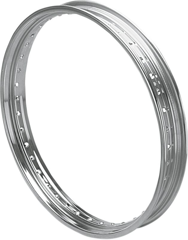 Drag Specialties 43662-80B-PWLB1 21x2.15 Drop Center Chrome Rim for Harley Davidson Front Wheel