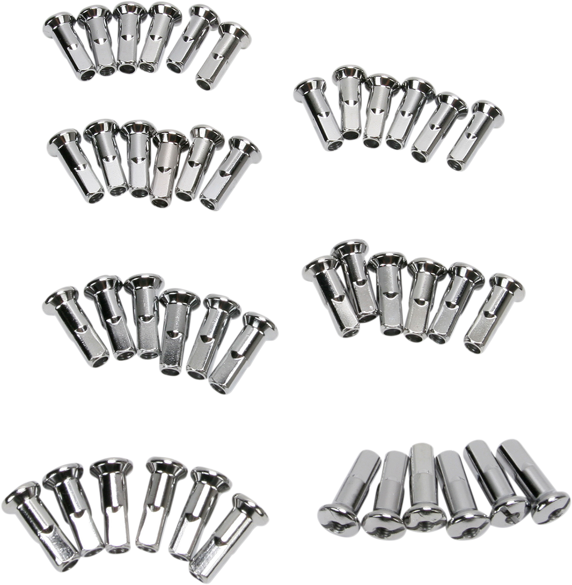 Drag Specialties Chrome Spoke Nipples - Part 16-0500S-42-HC3 for Harley-Davidson Motorcycles