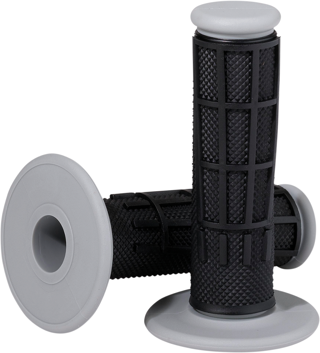Moose Offroad Comp Diamond Half Waffle Grips for 7/8-inch Motorcycle Handlebars - Black (Part #1MG2315-BEM)