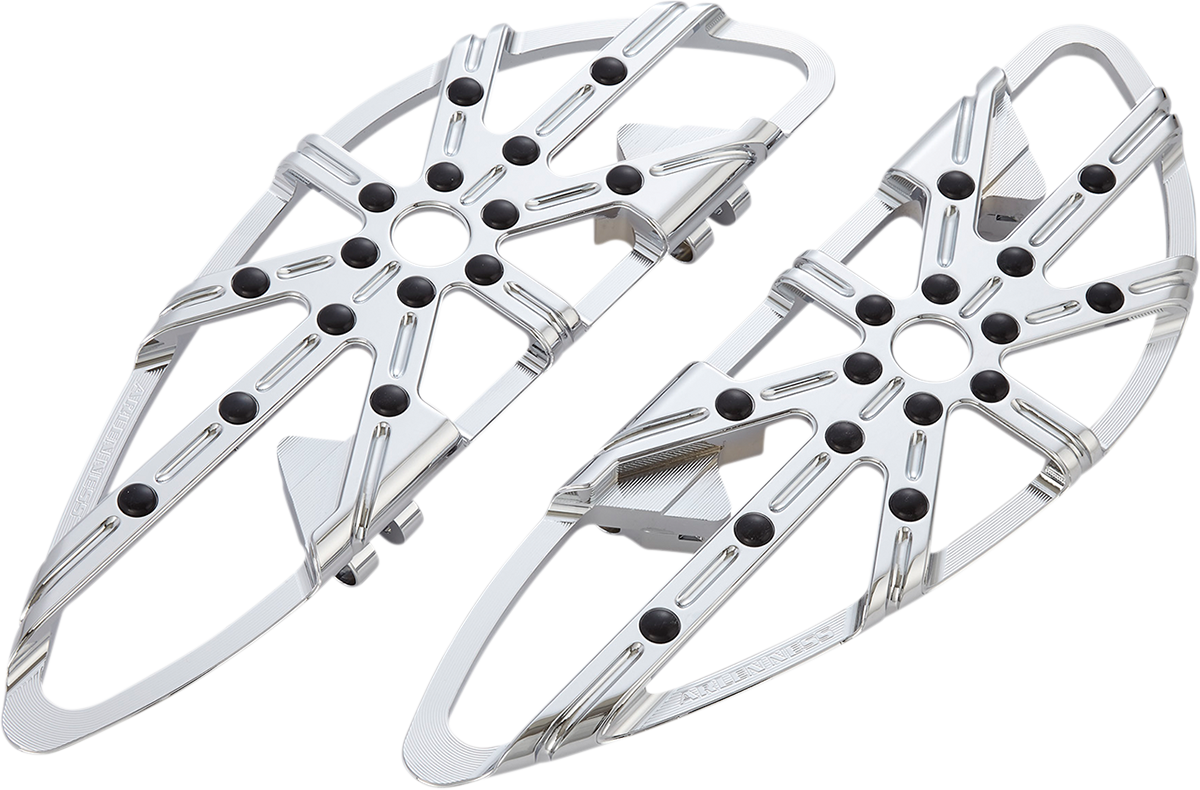 ARLEN NESS 10 Gauge Floorboards - Driver - Chrome 410-006