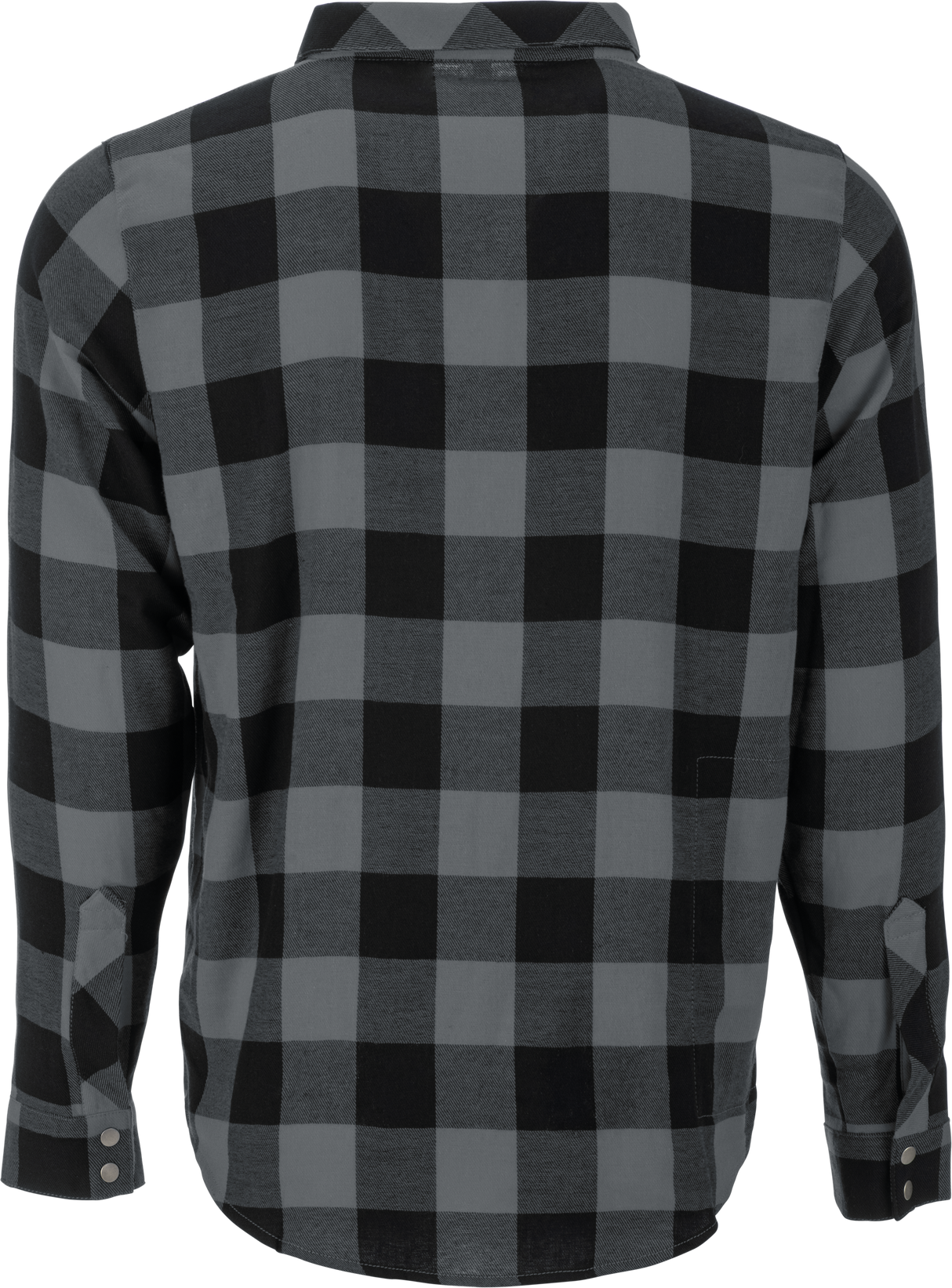 Fly Racing Tek Flannel Black/Grey Sm - Performance Flannel Shirt for Off-Road and Motorcycle Riding
