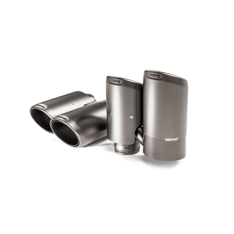 Akrapovic Titanium Tail Pipe Set for 2018+ Porsche Cayenne V6 (Part TP-T/S/23)