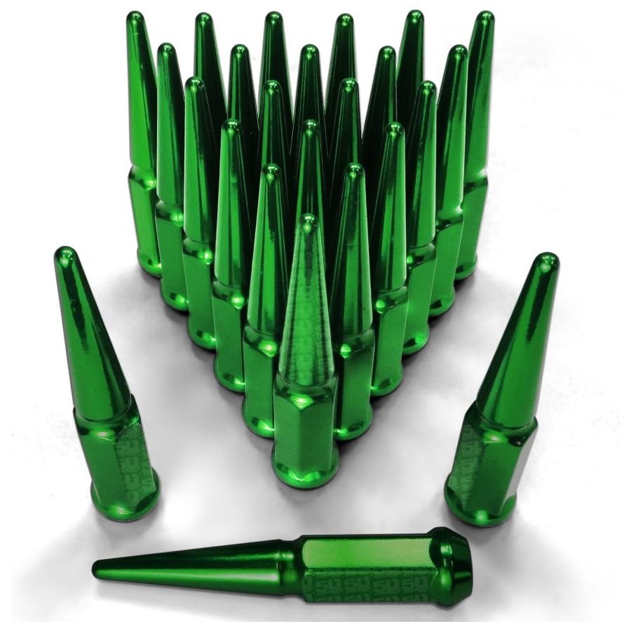 12 x 1.25mm Extended Spike Lug Nuts (60 Degree Taper Seat) | 50 Caliber Racing