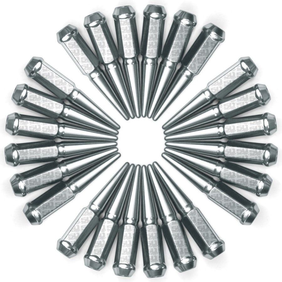 12 x 1.25mm Extended Spike Lug Nuts (60 Degree Taper Seat) | 50 Caliber Racing