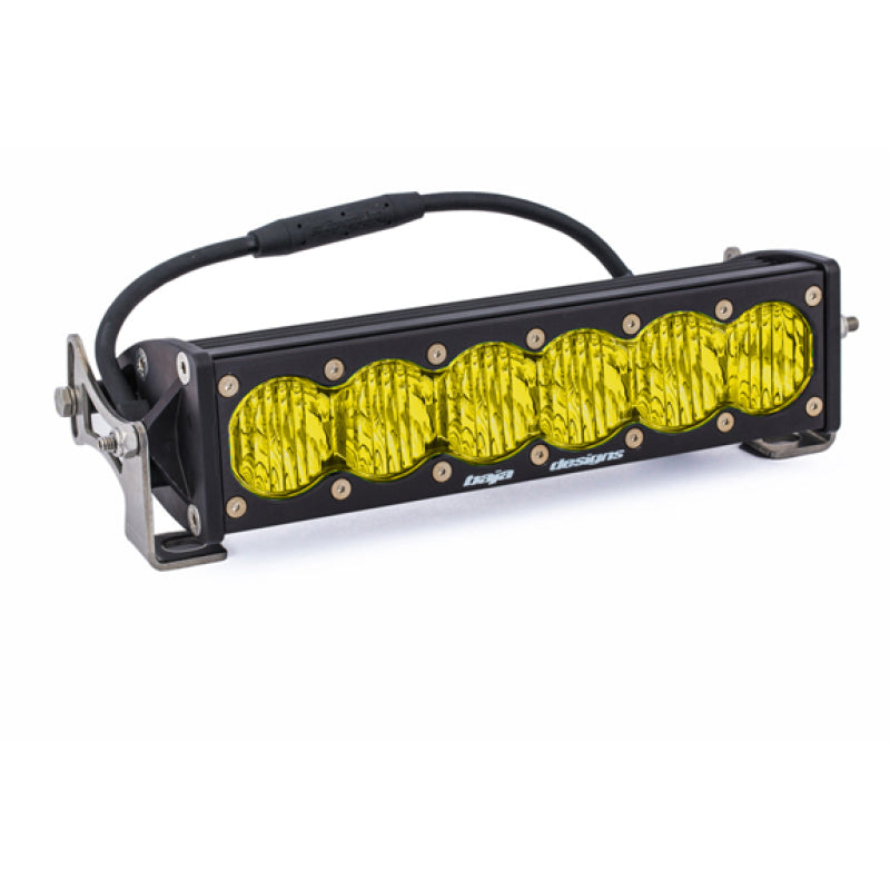 Baja Designs OnX6 Wide Driving 10-Inch LED Light Bar - Amber for Off-Road Vehicles