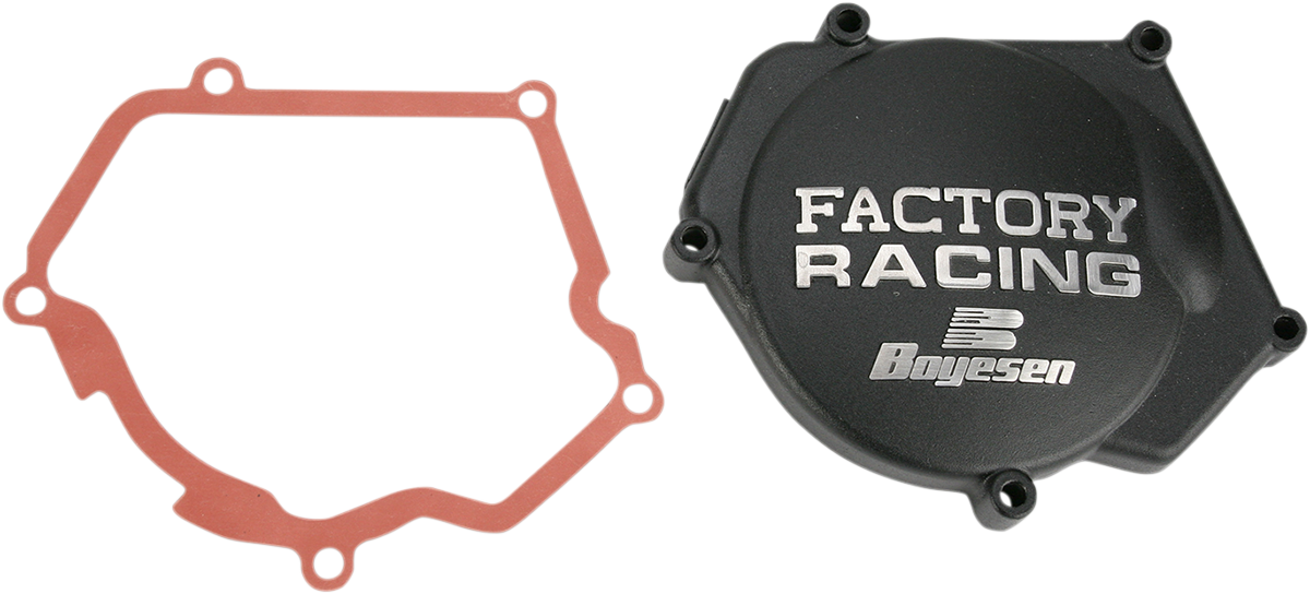 BOYESEN Ignition Cover for Yamaha YZ250/250X - Model SC32AB with Black Finish