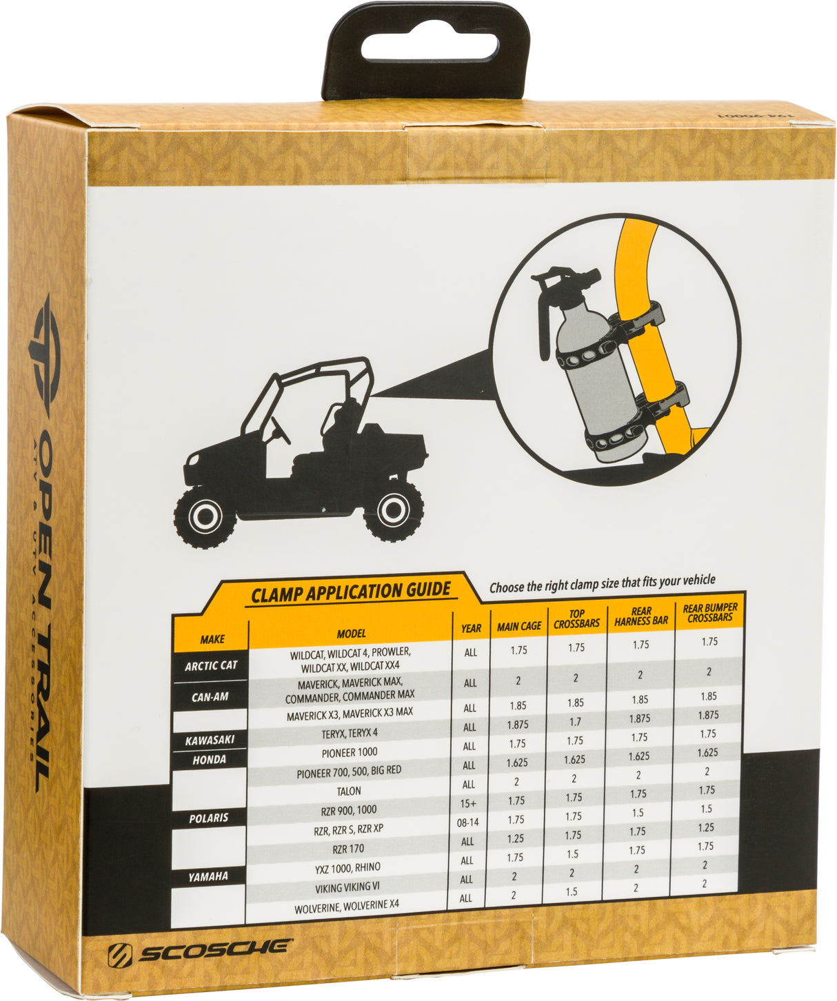 Open Trail PSUFE Fire Extinguisher Mount 2 Pack for UTV and ATV