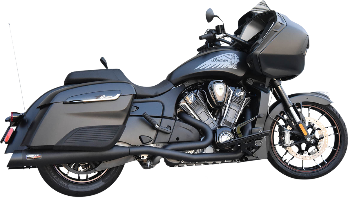 BASSANI XHAUST Exhaust Dual Challenger - Black 8H16SB