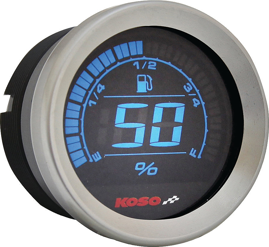 KOSO Digital Gauge Cluster with Silver Bezel for Harley-Davidson FLHTC and FLHTCU Models (2004-2013)